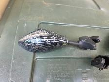 Motorcycle Mirrors W Integrated Turn Signals Carbon Fiber Look - Photo 4