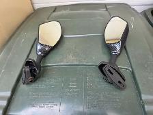 Motorcycle Mirrors W Integrated Turn Signals Carbon Fiber Look - Photo 6
