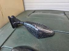 Motorcycle Mirrors W Integrated Turn Signals Carbon Fiber Look - Photo 8