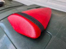 2007 Kawasaki ZX6R Rear Passanger Seat Red With Black Strap