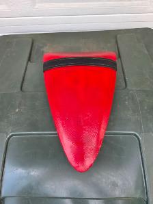 2007 Kawasaki ZX6R Rear Passanger Seat Red With Black Strap - Photo 2