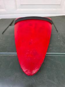 2007 Kawasaki ZX6R Rear Passanger Seat Red With Black Strap - Photo 8