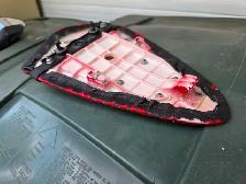 2007 Kawasaki ZX6R Rear Passanger Seat Red With Black Strap - Photo 9