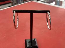 boucle d’oreille en argent anneau