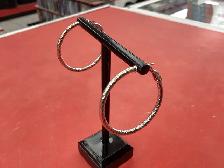 boucle d’oreille en argent anneau - Photo 2