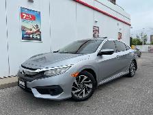 2017 Honda Civic EX-SUNROOF-CAMERA-HEATED SEATS-107KMS-CERTIFIED