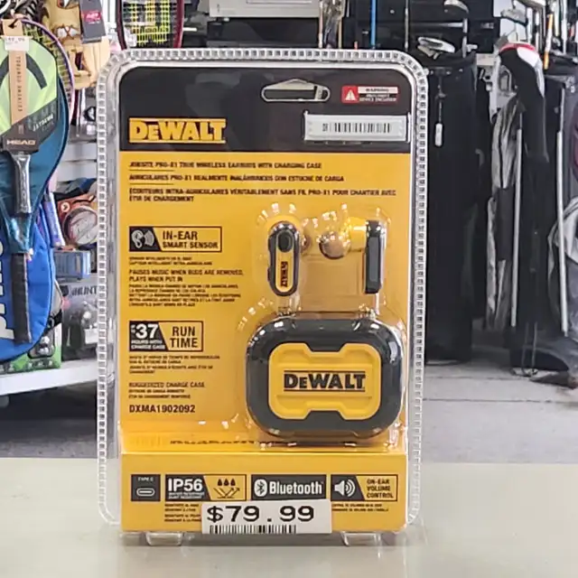 DEWALT Heavy Duty True Wireless Ear Buds - BRAND NEW
