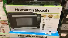 HAMILTON BEACH 0.9 CUFT MICROWAVE BLACK COLOR