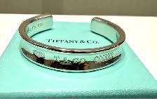 Tiffany & Co 1837 Wide Cuff Bracelet in Sterling Silver