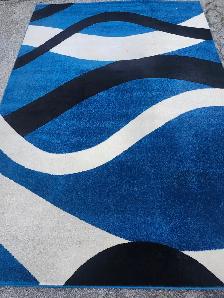 Armada11, Design 3969A,  Blue/White 7 x 10 ft Area Rug, Used Lik