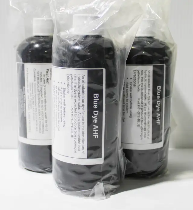 SANDY BRAE BLUE DYE AHF - HYDRAULIC SYS. LEAK IDENTIFICATION