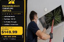 $149.9 Air Duct Cleaning — Furnace Inspection   Sanitization