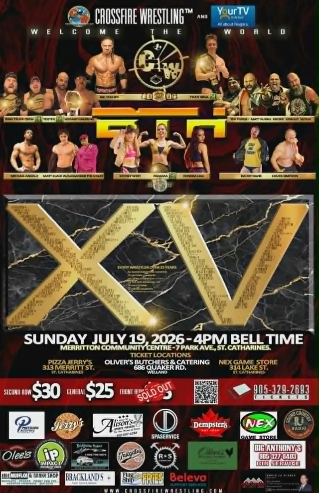 Crossfire Wrestling Presents BRING THE HEAT XV!