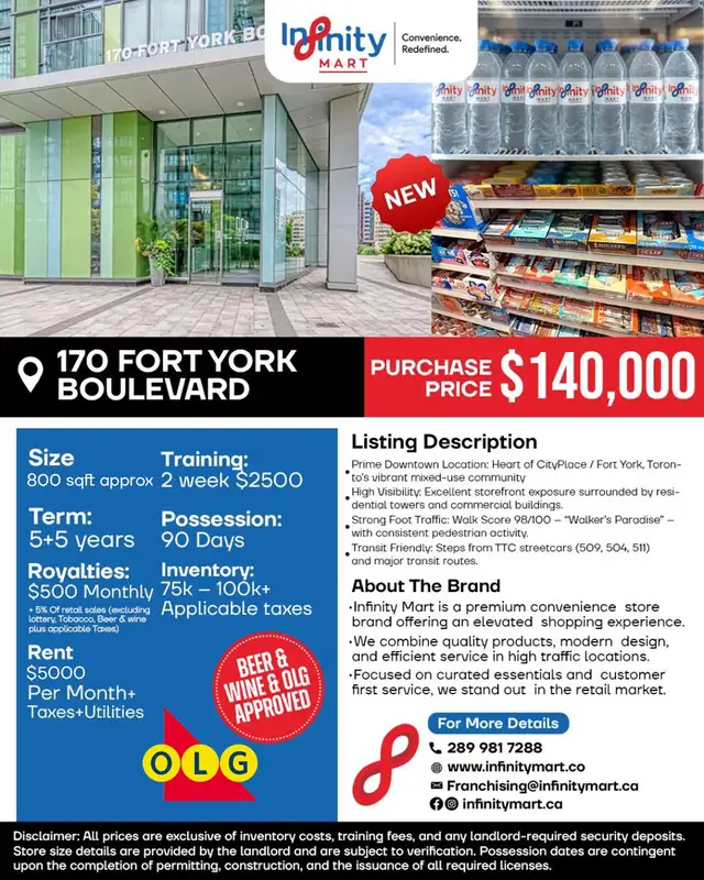 Infinity Mart Convenience Store - Downtown Toronto
