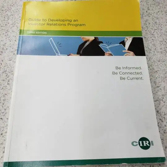 Guide to Developing an Investor Relations 3E 9780986644030