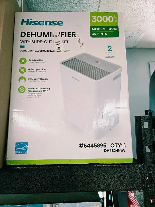 Déshumidificateur Hisense 35 pintes