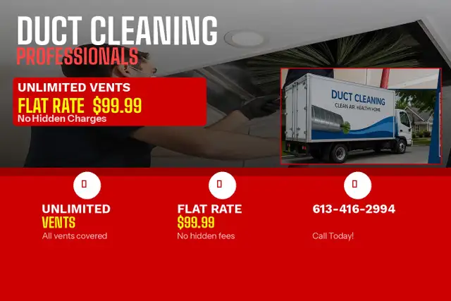 New Home? Rental Property? Get Duct Cleaning $99 — All Vents
