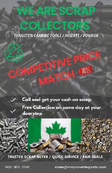 carbide scrap and used tool buyer