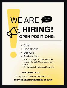 hiring for kitchen staff