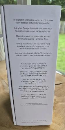 GOOGLE NEST AUDIO SMART SPEAKER CHARCOAL – MINT BOXED - $75 OBO - Photo 4