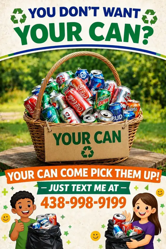 can & bottle fundraiser