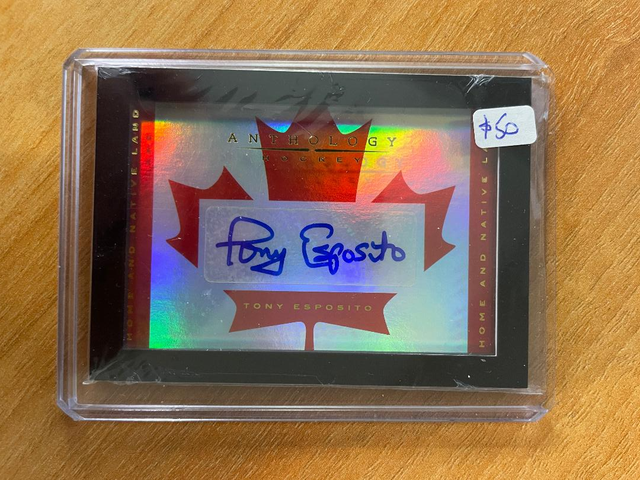2015-16 Anthology Home and Native Land Signatures Tony Esposito