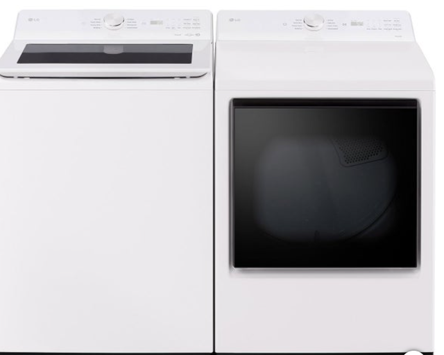LG Laundry Bundle Top Load Washer and Electric Dryer