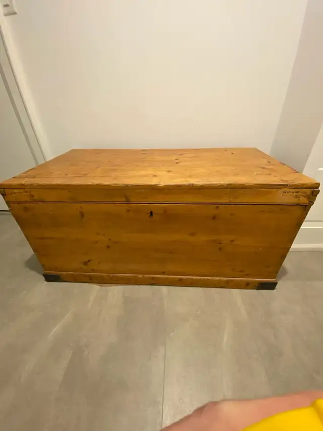 Antique Canadiana Pine Chest