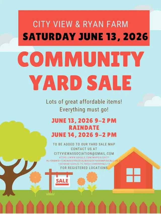 CITY VIEW/RYAN FARM COMMUNITY GARAGE SALES