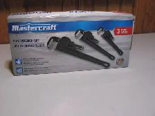 Mastercraft Triple Pipe Wrench Set, BRAND NEW - Photo 2