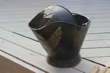 Antique Coal Scuttle - Gold Leaf Embossed - Photo 4