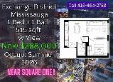 Exchange Mississauga 1 Bed | Near Square One | Only 388K
