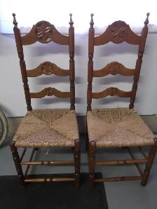 Antique Wooden Ladder  Chairs