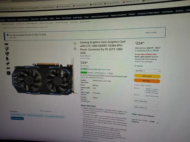 Graphics card for sale