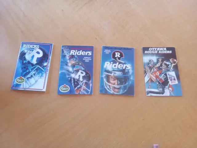 Schédule CFL Ottawa Rough Riders 1981-82-83-84 (080626-987)