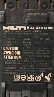 Hilti B22-255 Nuron Battery USED in working condition - Photo 10