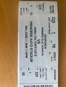 Bombers ticket for season opener - Photo 2