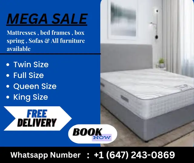 Mattress available in all sizes  (Cash on delivery)