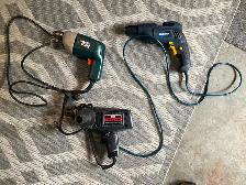 3 Corded drills