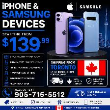 ✅ Unlocked iPhone & Samsung Phones Starting at $139.99