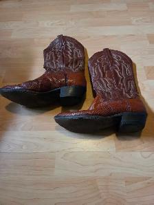 Panhandle slim cowboy boots size 8 - Photo 3