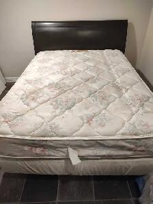 Sleigh Bed with Mattress and Box spring $250