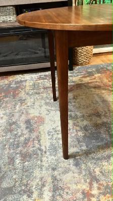 Mid century. Table teak teck / 4 chaises vintage métal   bois / - Photo 5