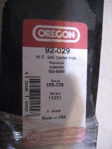 3 Exmark hi lift mower blades # 92-029, 16 1/4' - Photo 2