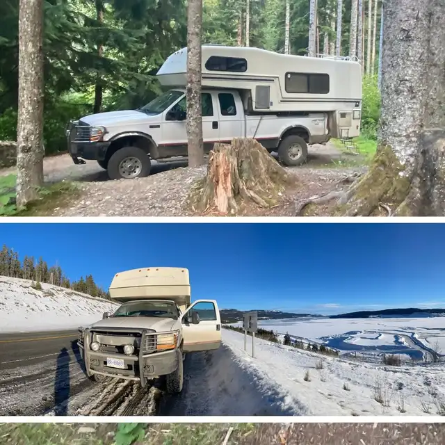 Truck with Camper