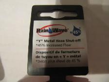 Rain Wave Y Metal Hose Dual Garden Hose Shut Off Valve - Photo 2
