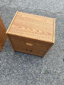 Free delivery used Wooden Dresser and 1 Nightstand with Mirror - Photo 9