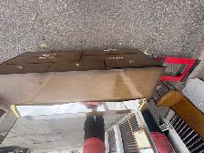 Free delivery used Vintage Wood Dresser with Mirror - Photo 9