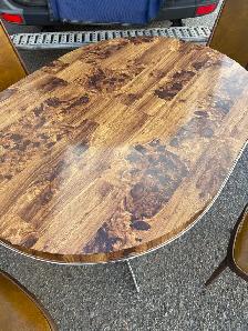 Free delivery used Vintage Dining Table and Chairs Set - Photo 3