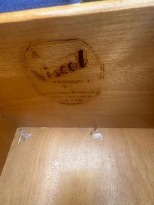 Free delivery used Vintage Wooden Dresser with Mirror - Photo 3